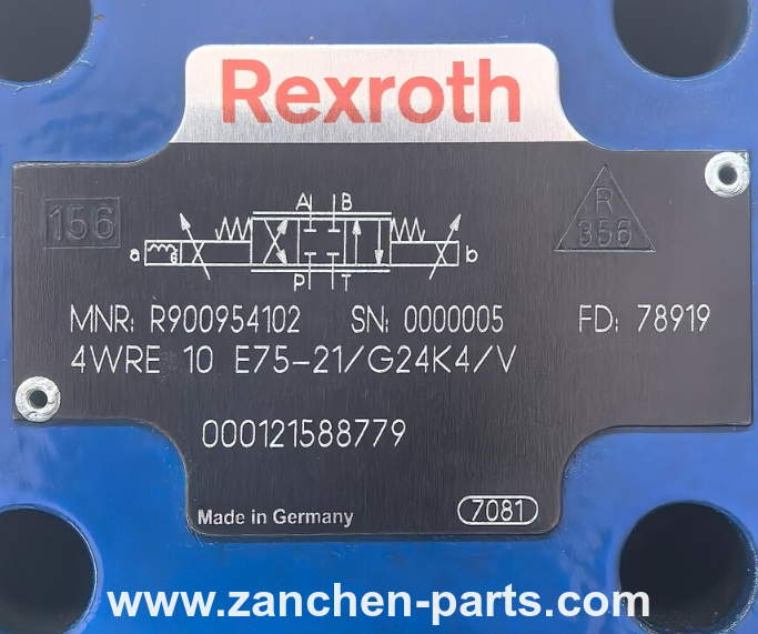 Rexroth R900954102 Proportional Directional Valve 4WRE10E75-21/G24K4/V